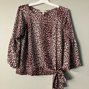 Michael Kors blouse, top red white